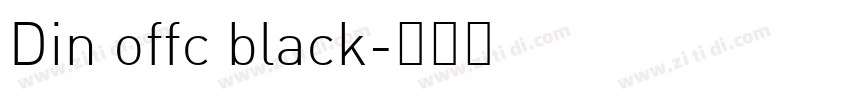 Din offc black字体转换